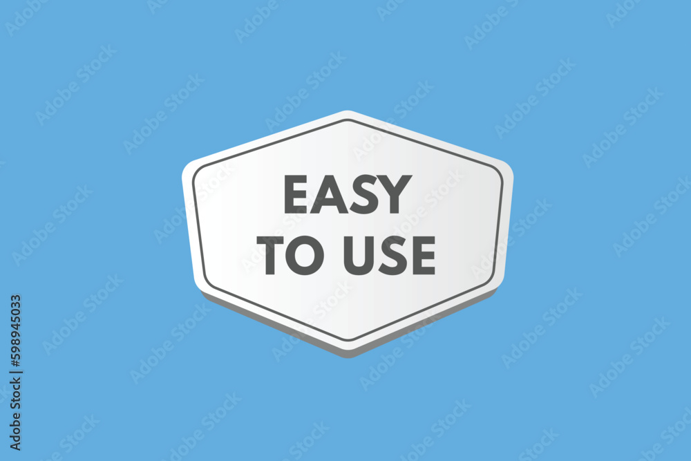 Easy to Use text Button. Easy to Use Sign Icon Label Sticker Web Buttons Easy to Use text Button. Easy to Use Sign Icon Label Sticker Web Buttons
