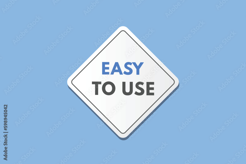 Easy to Use text Button. Easy to Use Sign Icon Label Sticker Web Buttons Easy to Use text Button. Easy to Use Sign Icon Label Sticker Web Buttons