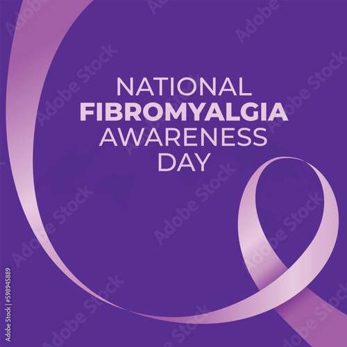 vector graphic of national fibromyalgia awareness day good for national fibromyalgia awareness day celebration. flat design. flyer design.flat illustration.