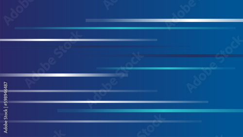 Forward Fast Speed Transition. Abstract Blue Smart  Background With Striped White Line Motive. Energy Or Cosmic Motion Graphic. Colorful Circle Element. BG Vector Scene Design.