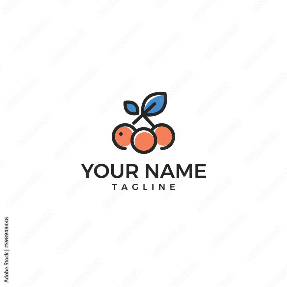 Modern and minimalist grape based logo design for wine, Food and drink industry. Modern and minimalist grape based logo design for wine, Food and drink industry.