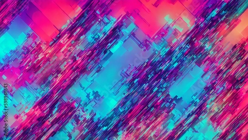 Colorful Abstract Synthwave Wallpaper
