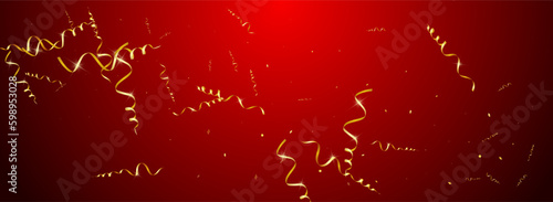 Golden Serpentine Anniversary Vector Panoramic