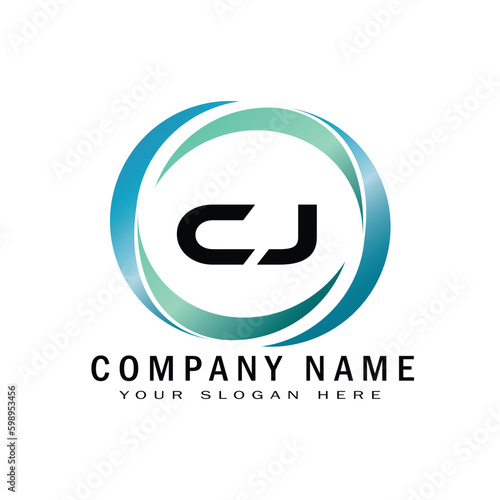 cj company linked letter logo