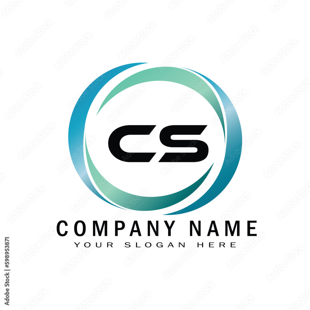 CS Creative Company Linked Letter Logo Design CS Creative Company Linked Letter Logo Design