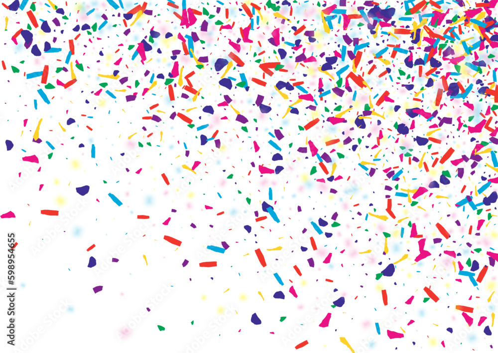Cheerful Rain Falling Vector White Background. Cheerful Rain Falling Vector White Background.