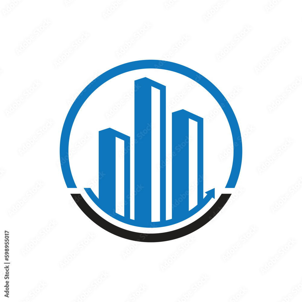 Modern City skyline illustration in flat design Modern City skyline illustration in flat design