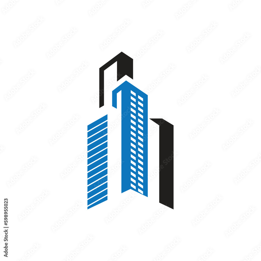 Modern City skyline illustration in flat design Modern City skyline illustration in flat design