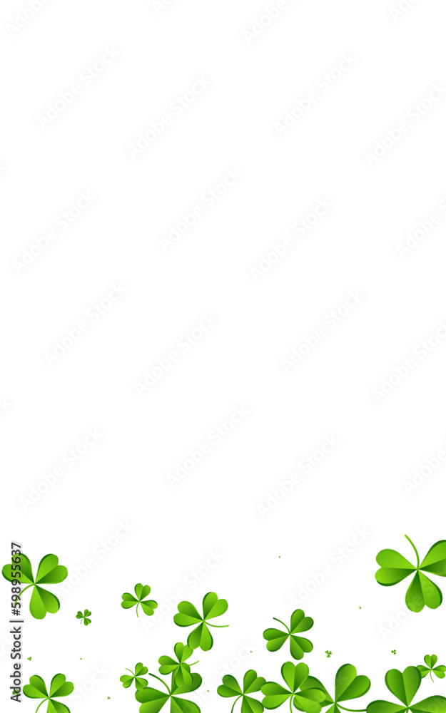 Olive color Clover Fly Vector White Background.