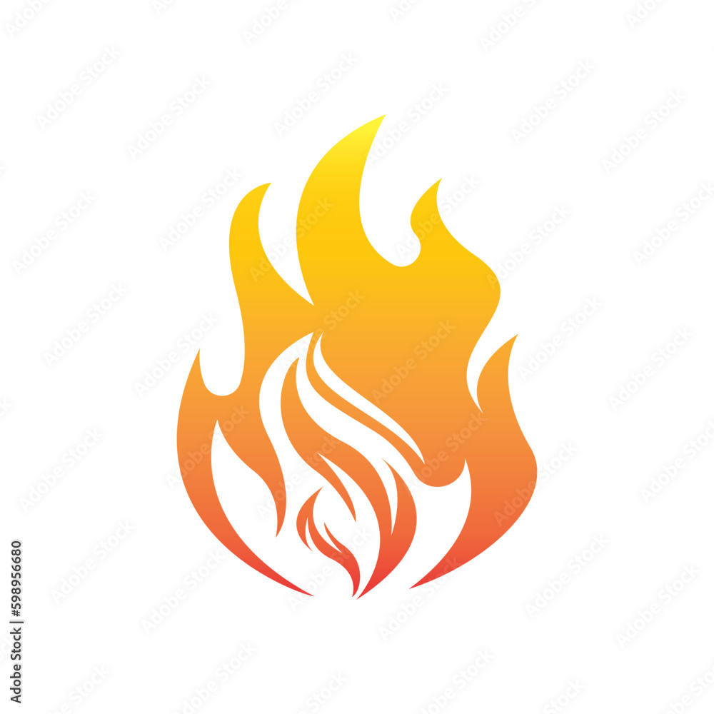 Fire logo design illustration and fire symbol Fire logo design illustration and fire symbol
