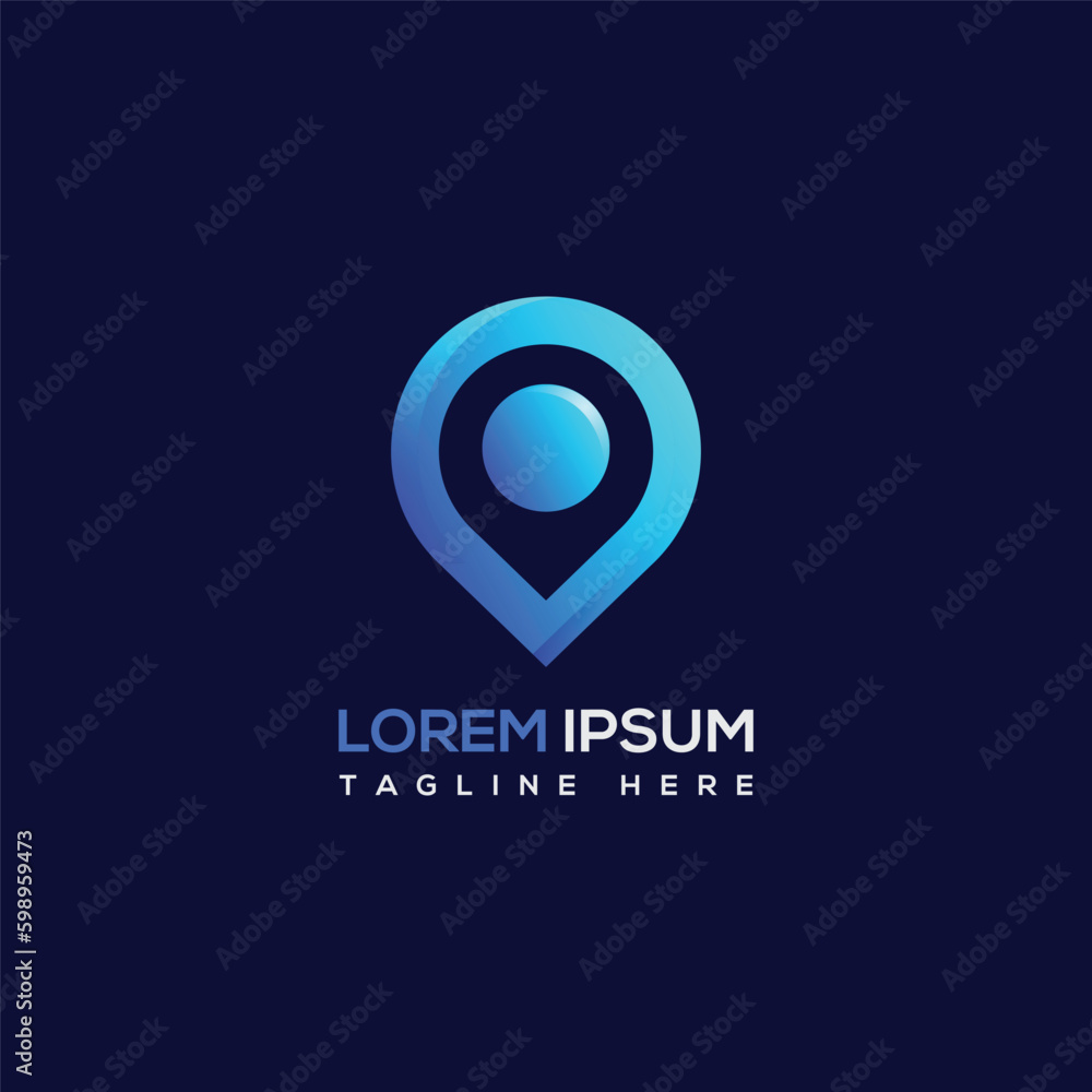 Modern Location Point Logo Template Modern Location Point Logo Template