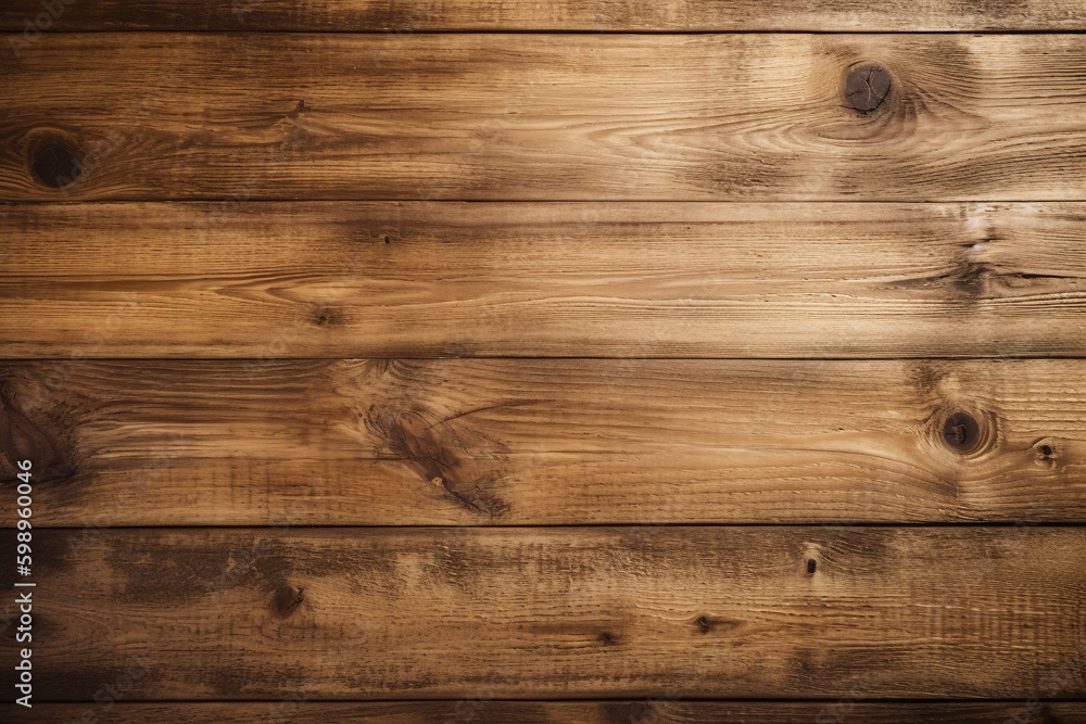 Fototapeta premium Fond d'écran d'un parquet en bois rustique » IA générative