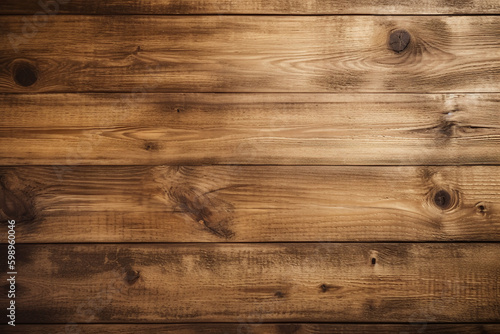 Fond d'écran d'un parquet en bois rustique » IA générative photo