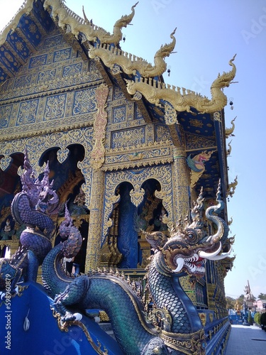 Thai dragon sculpture