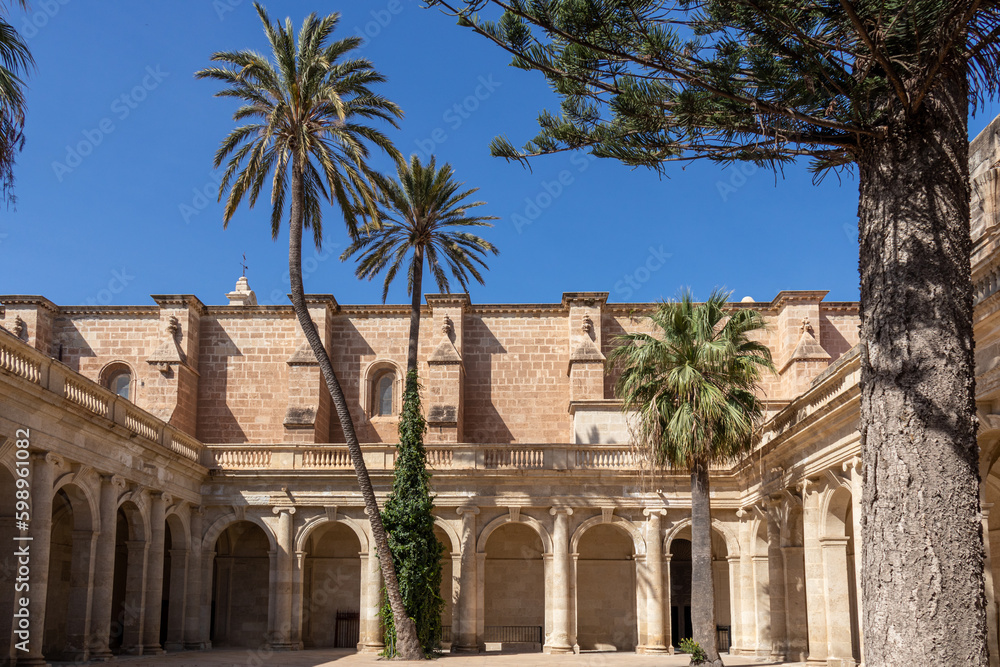Cloister of the Cathedral of Almería, Andalusia, Spain