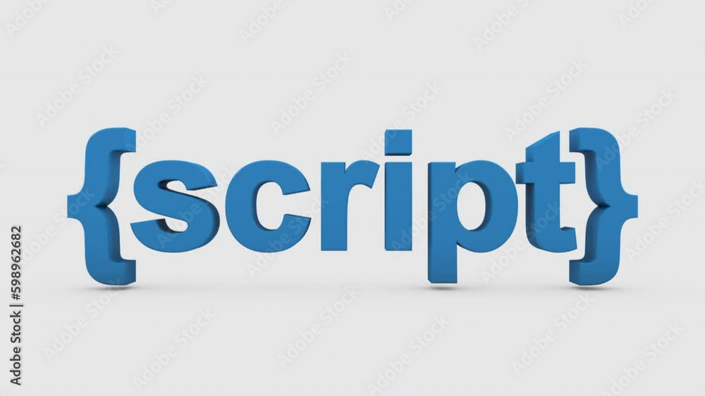 3D Animation of programming language text 3D Animation of programming language text