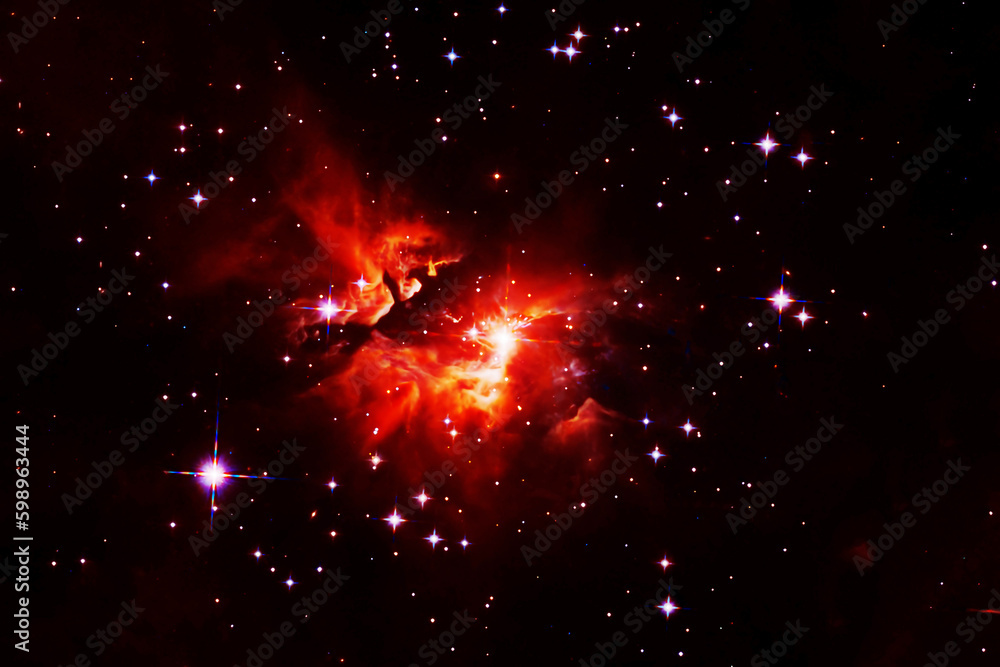 A bright cosmic nebula. Elements of this image furnished NASA. A bright cosmic nebula. Elements of this image furnished NASA.