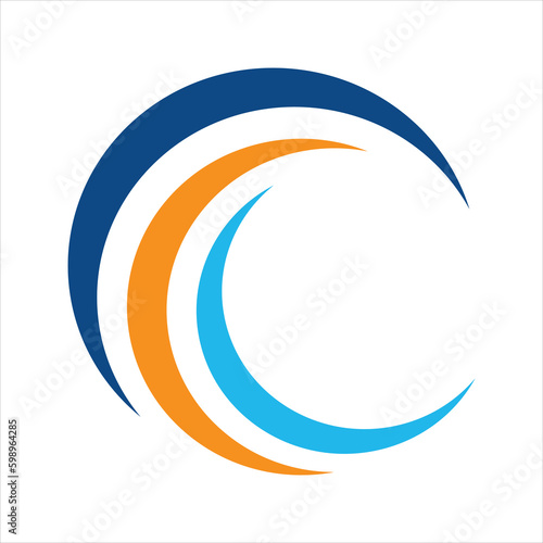 Abstract Vector Logo Design Template. Abstract logo set. Free Vector.Modern Orange and Blue Abstract Logo Compilation Pro Vector.circle logo vector Pro Vector.