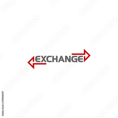 Exchange word icon. Double reverse arrow, replace icon isolated on white background Free Download Exchange word icon. Double reverse arrow, replace icon isolated on white background - GFXLoad