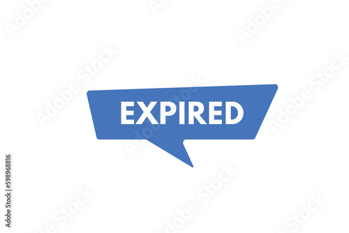 Expired text Button. Expired Sign Icon Label Sticker Web Buttons