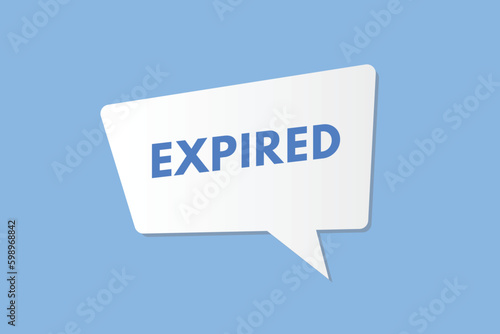 Expired text Button. Expired Sign Icon Label Sticker Web Buttons