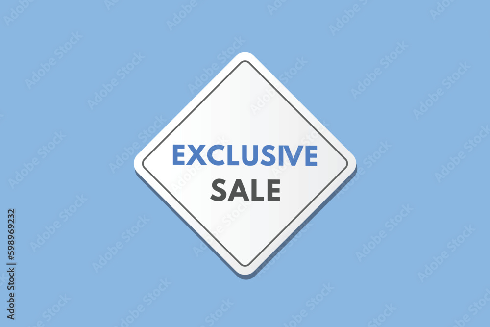 Exclusive Sale text Button. Exclusive Sale Sign Icon Label Sticker Web Buttons Exclusive Sale text Button. Exclusive Sale Sign Icon Label Sticker Web Buttons