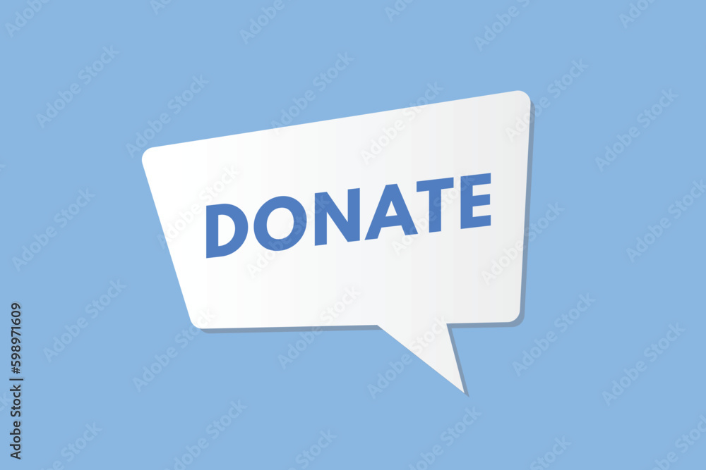 Donate text Button. Donate Sign Icon Label Sticker Web Buttons Donate text Button. Donate Sign Icon Label Sticker Web Buttons