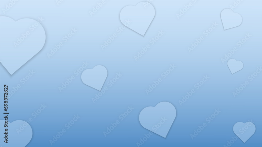 blue heart shaped paper cut valentines day background blue heart shaped paper cut valentines day background