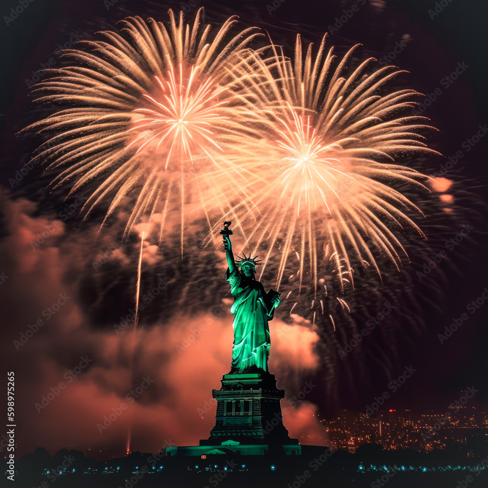 Fototapeta premium Independence Day 4th July USA