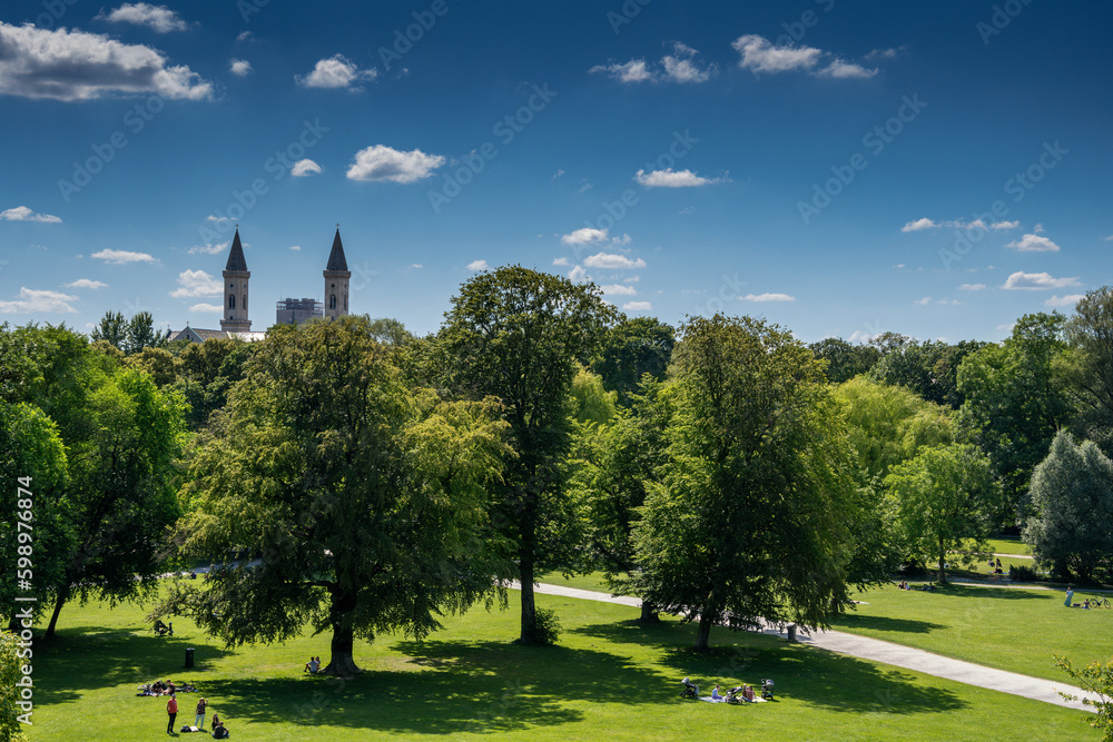 Obraz premium beautiful view of the sights of bavaria, munich