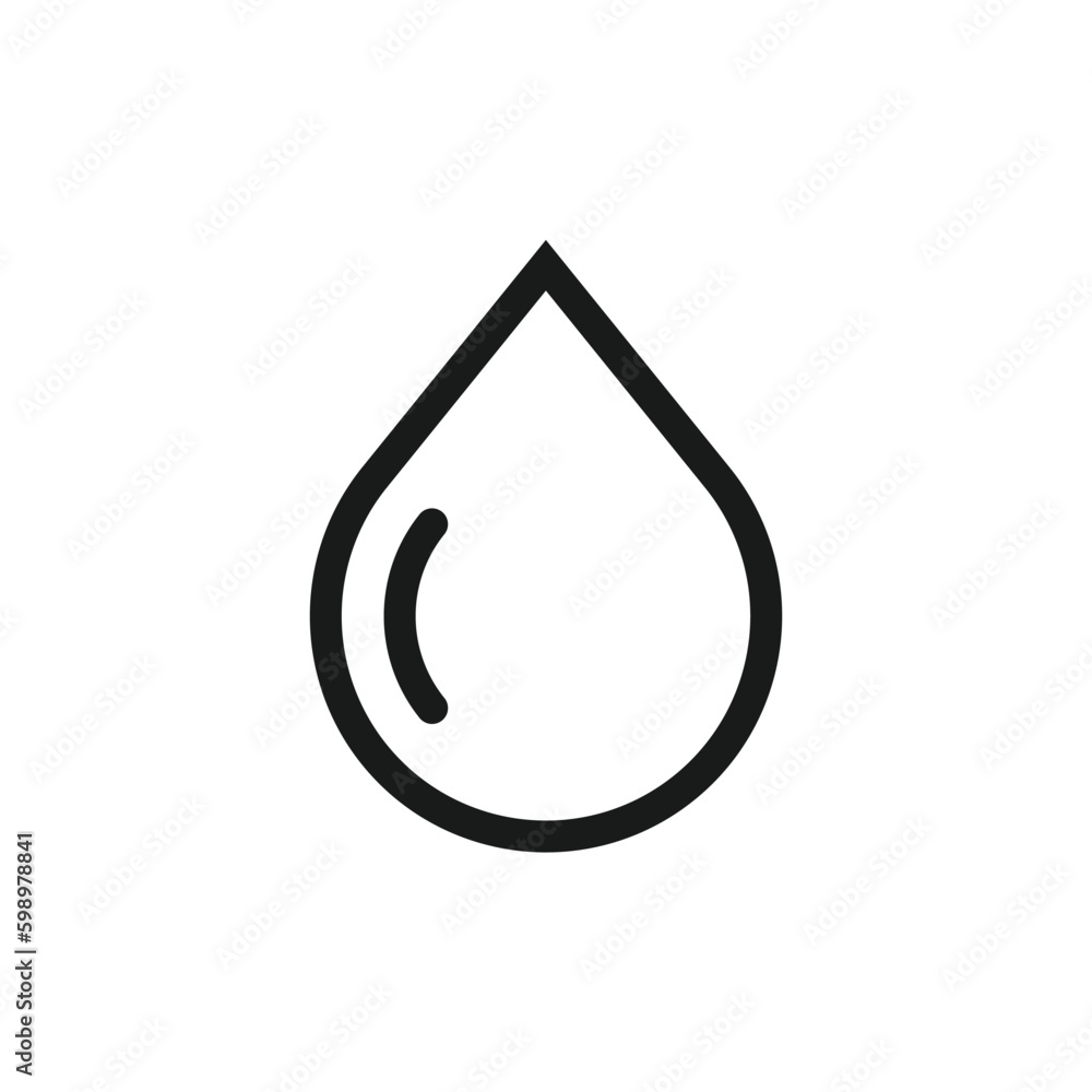 Water drop flat sign design. Petroleum vector icon. Oil drop icon. Ink drop icon. Teardrop symbol. Drop pictogram. UX UI icon Water drop flat sign design. Petroleum vector icon. Oil drop icon. Ink drop icon. Teardrop symbol. Drop pictogram. UX UI icon