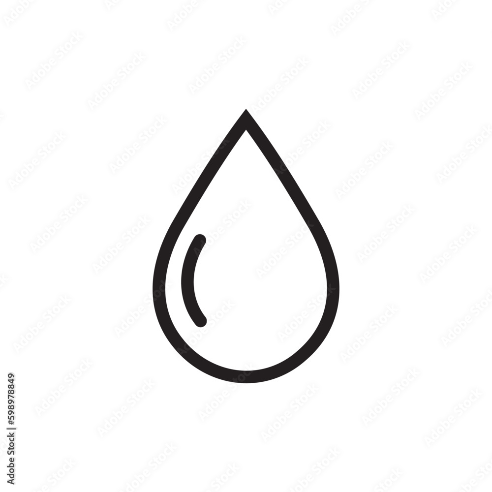 Water drop flat sign design. Petroleum vector icon. Oil drop icon. Ink drop icon. Teardrop symbol. Drop pictogram. UX UI icon Water drop flat sign design. Petroleum vector icon. Oil drop icon. Ink drop icon. Teardrop symbol. Drop pictogram. UX UI icon