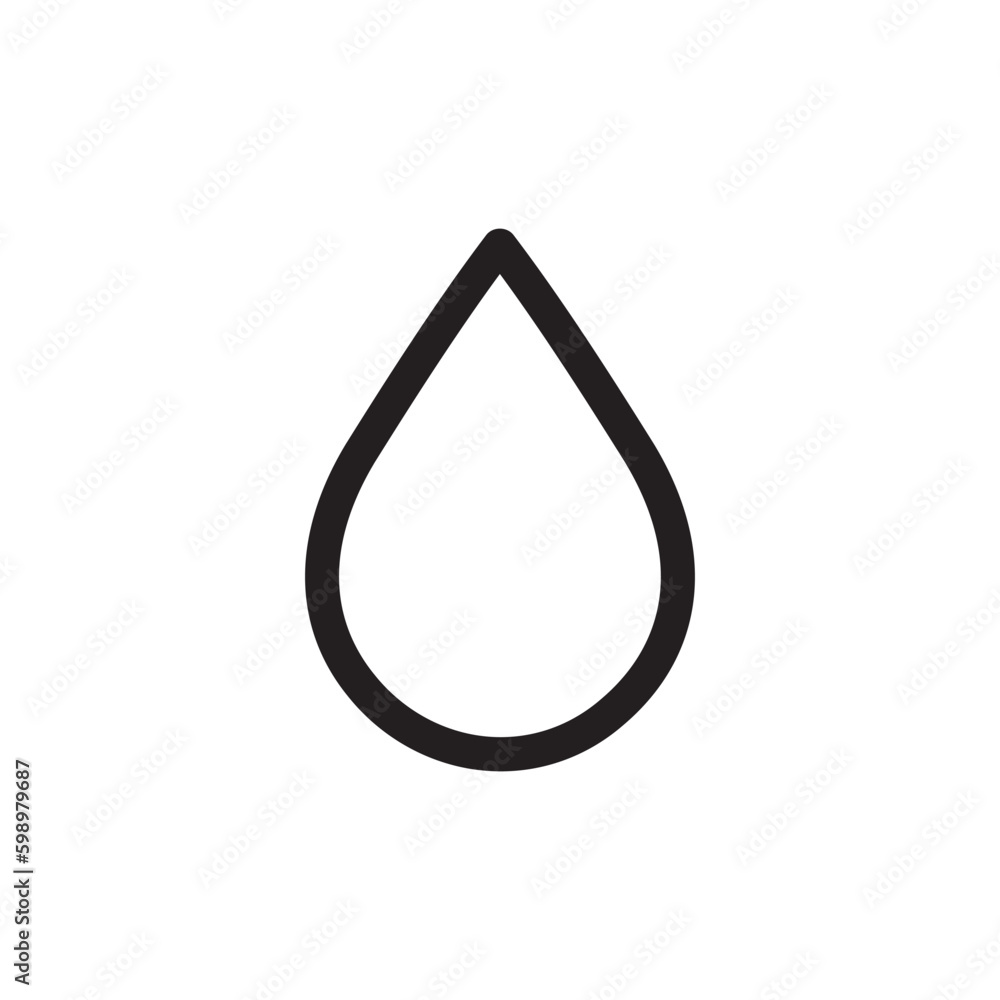 Water drop flat sign design. Petroleum vector icon. Oil drop icon. Ink drop icon. Teardrop symbol. Drop pictogram. UX UI icon Water drop flat sign design. Petroleum vector icon. Oil drop icon. Ink drop icon. Teardrop symbol. Drop pictogram. UX UI icon