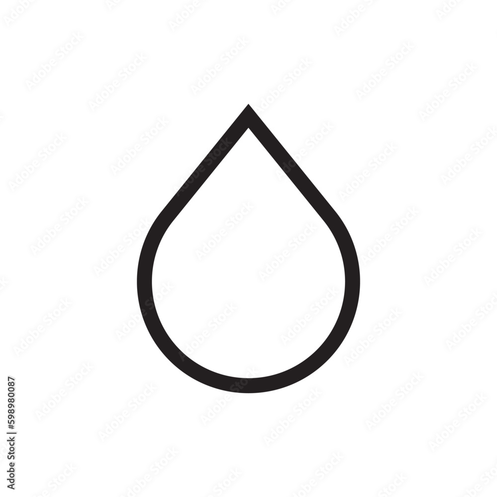 Water drop flat sign design. Petroleum vector icon. Oil drop icon. Ink drop icon. Teardrop symbol. Drop pictogram. UX UI icon Water drop flat sign design. Petroleum vector icon. Oil drop icon. Ink drop icon. Teardrop symbol. Drop pictogram. UX UI icon