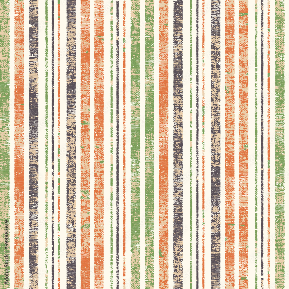 Multi Stripe texture pattern. Abstract green, orange, gray color texture background.Vertical irregular size multi-colored stripes Vector. Textile geometrical stripe texture background pattern. Multi Stripe texture pattern. Abstract green, orange, gray color texture background.Vertical irregular size multi-colored stripes Vector. Textile geometrical stripe texture background pattern.