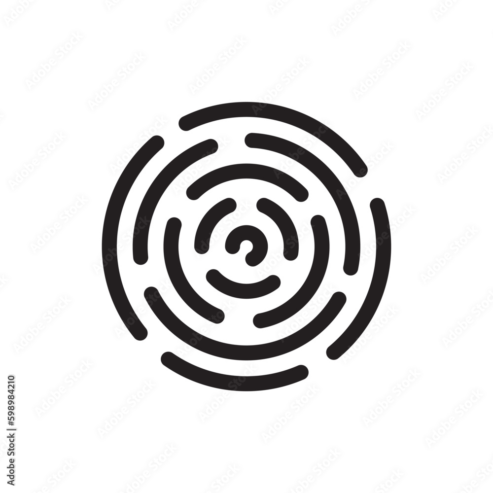 Scan vector icon. Fingerprint vector icon. Finger print flat sign design. Linear thumbprint sign. Illustration of authentication symbol. UX UI Scan vector icon. Fingerprint vector icon. Finger print flat sign design. Linear thumbprint sign. Illustration of authentication symbol. UX UI