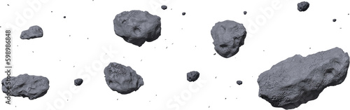 Print op canvas Asteroids background