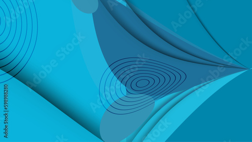 Vector gradient blue geometry background