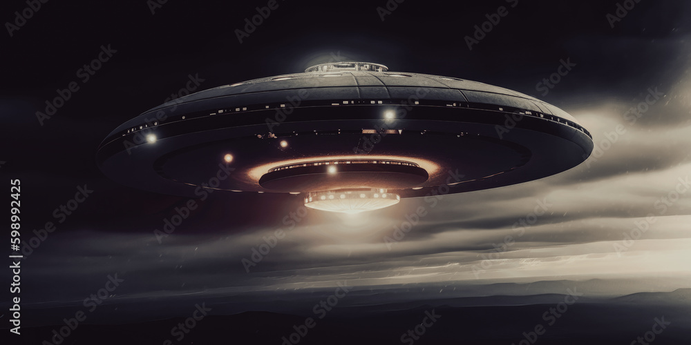 UFO, flying saucer, alien flying object UFO, flying saucer, alien flying object