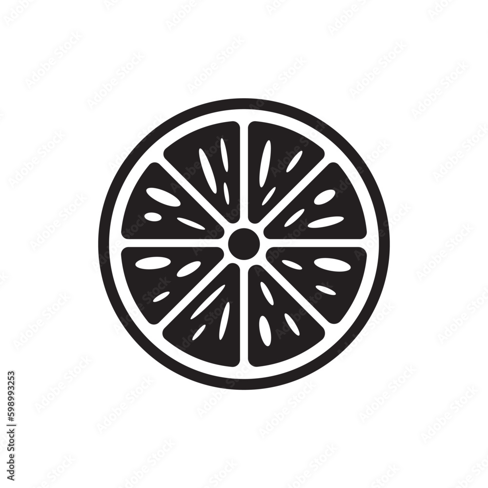 Citrus flat sign design. Sliced lemon vector icon. Lemon sign. Lemon symbol pictogram. UX UI icon Citrus flat sign design. Sliced lemon vector icon. Lemon sign. Lemon symbol pictogram. UX UI icon