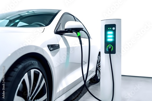 Charger for electric cars. generative AI