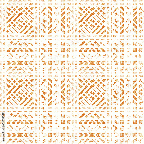 Quadro su tela Seamless allover simple textile texture pattern abstract Geometric pattern design