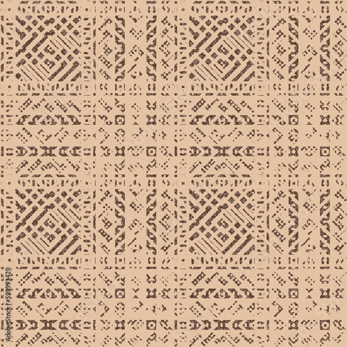 Seamless allover simple textile texture pattern abstract Geometric pattern design.modern brown mosaic texture Design.light gray pattern brown background.brown background simple Geometric pattern.