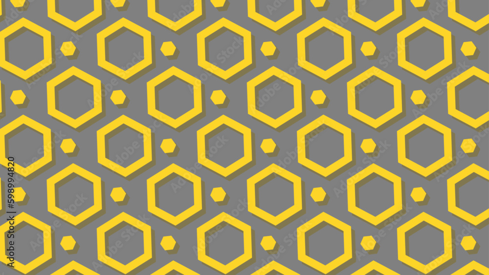 Seamless abstract geometric pattern with hexagons for fabric, background, surface design, packaging Vector illustration Seamless abstract geometric pattern with hexagons for fabric, background, surface design, packaging Vector illustration