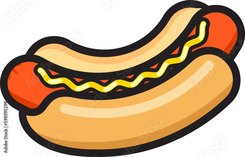 vector hot dog