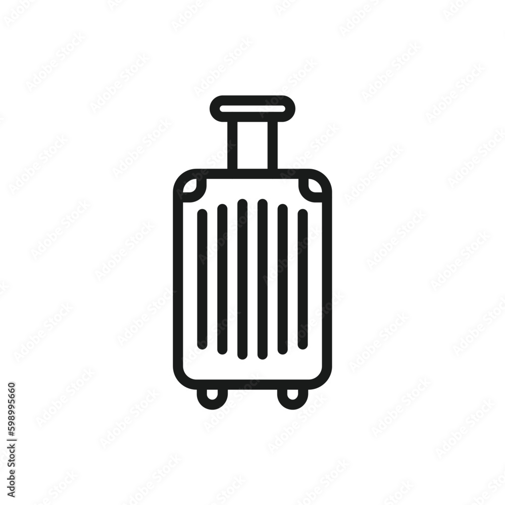 Luggage vector icon. Baggage flat sign design. Travel luggage symbol pictogram. UX UI icon Luggage vector icon. Baggage flat sign design. Travel luggage symbol pictogram. UX UI icon