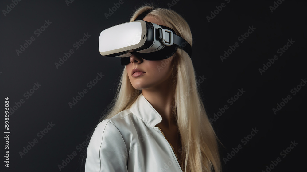 Mulher em óculos vr Mulher em óculos vr