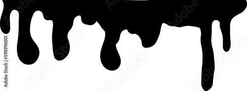 Dripping water silhouette Illustration