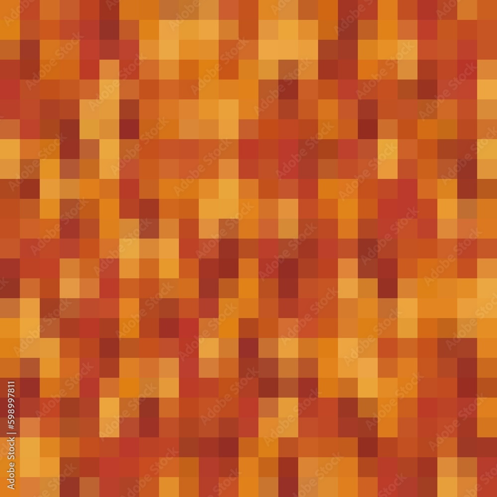Pattern green pixel background, pattern. Orange pixel wallpaper. Vector illustration. Pattern green pixel background, pattern. Orange pixel wallpaper. Vector illustration.