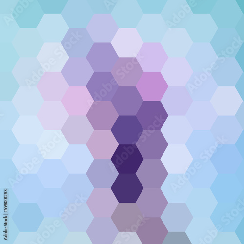 Blue hexagon background. Vector graphics. Presentation template. eps 10